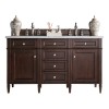 Brittany 60" Burnished Mahogany Double (Vanity Only Pricing)